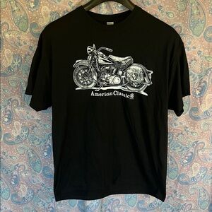 American classic motorcycle shirt designed by a New Hampshire artist